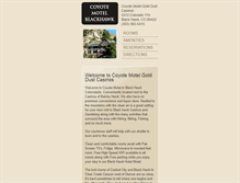 Tablet Screenshot of coyotemotelblackhawk.com